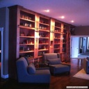 Stained Library Cabinetry