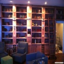 Stained Library Cabinetry