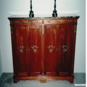 Mahogany Cabinet with Marble Top