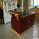 Maple Island with Cherry Stain