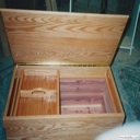 Custom Built Oak Blanket Box